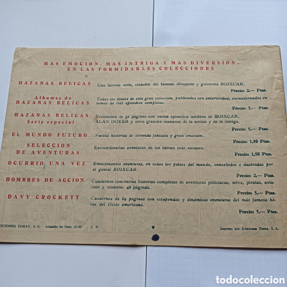 Tebeos: CAPIT&Aacute;N CORAJE N&Uacute;M 18 ORIGINAL EDI.TORAY - Foto 2