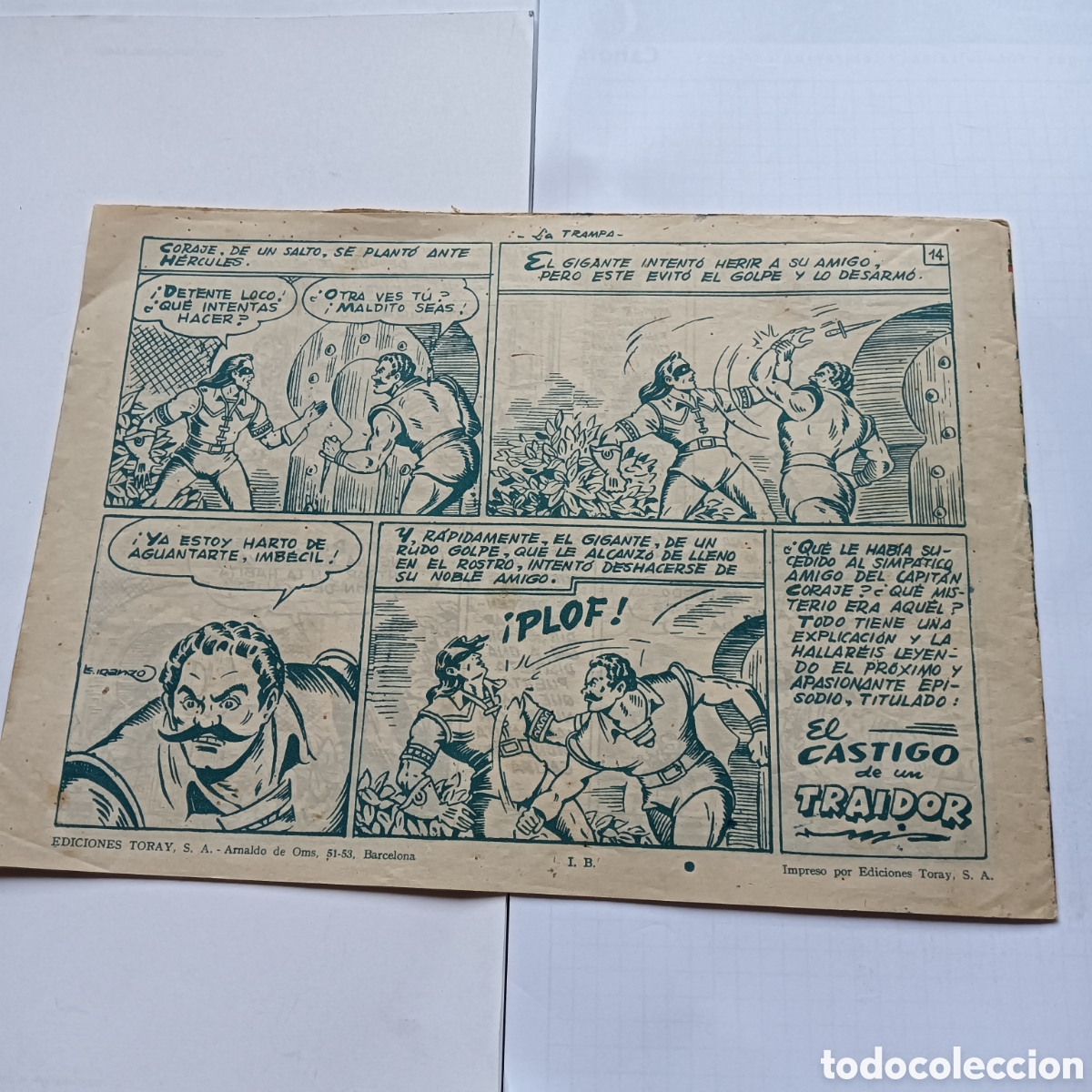Tebeos: CAPIT&Aacute;N CORAJE N&Uacute;M 15 ORIGINAL EDI.TORAY - Foto 2