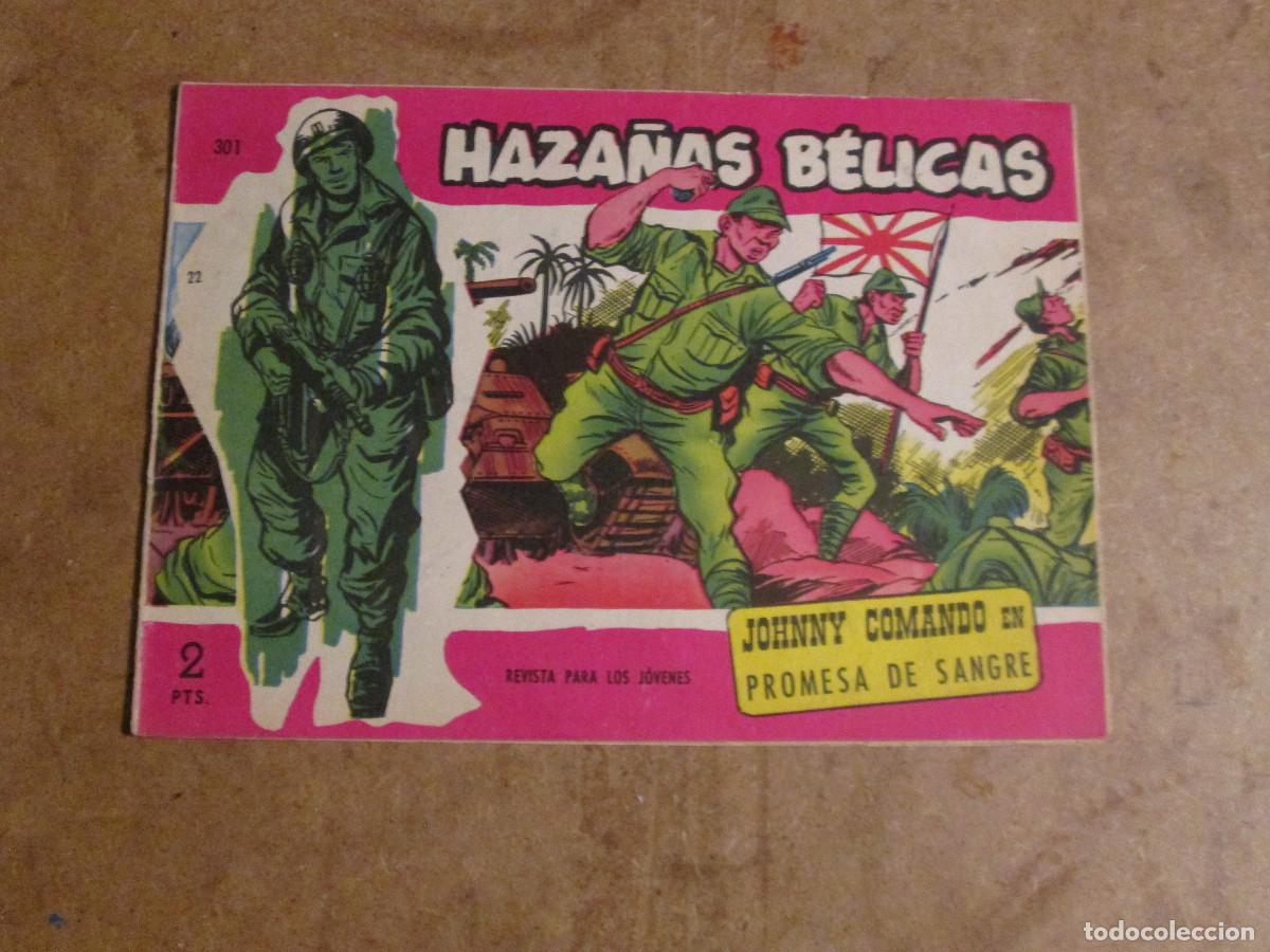Tebeos: Haza&ntilde;as B&eacute;licas n&uacute;mero 301 de 321, original ediciones toray 1950