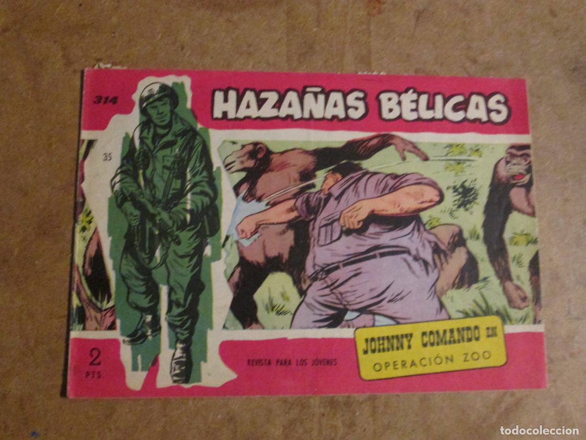 Tebeos: Haza&ntilde;as B&eacute;licas n&uacute;mero 314 de 321, original ediciones toray 1950