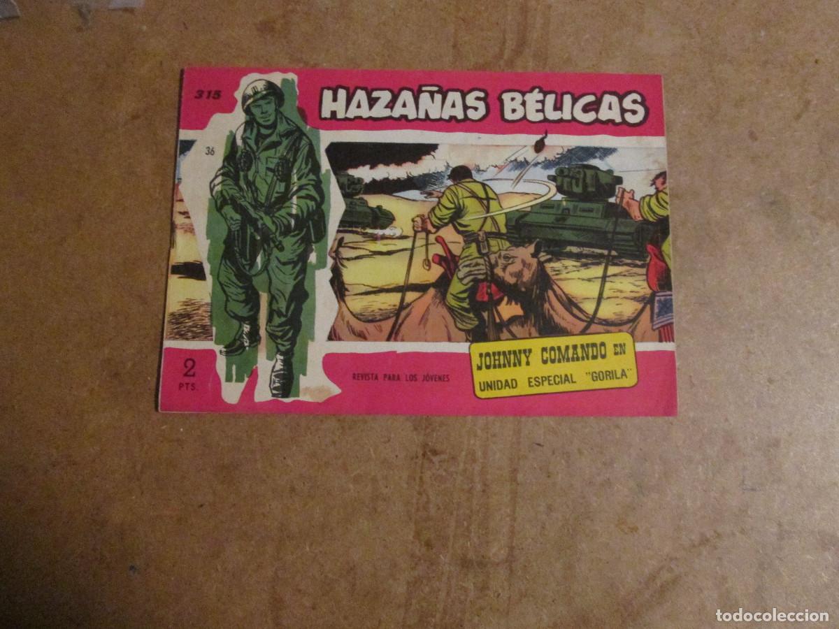 Tebeos: Haza&ntilde;as B&eacute;licas n&uacute;mero 315 de 321, original ediciones toray 1950