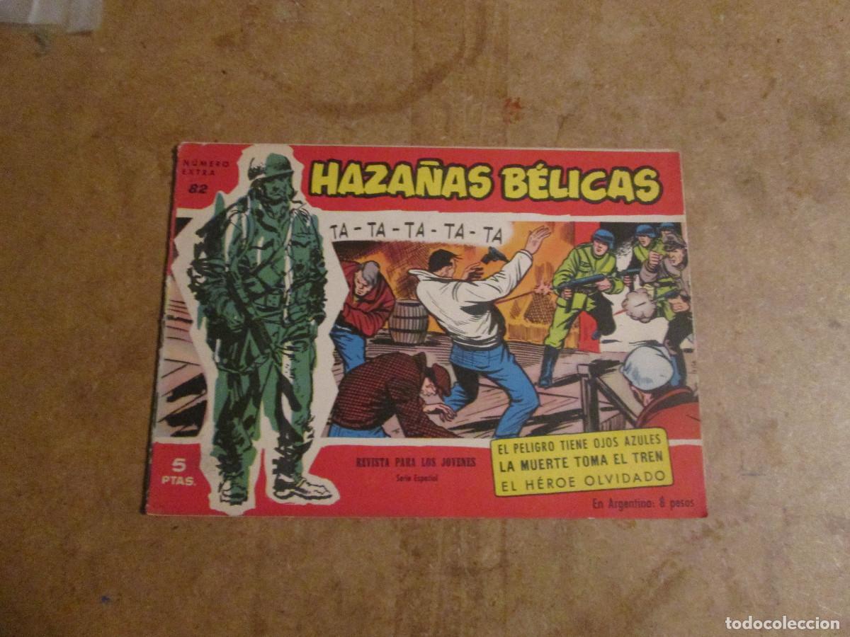 Tebeos: Haza&ntilde;as B&eacute;licas Extra Rojo n&uacute;mero 82 de 328, original ediciones toray 1958
