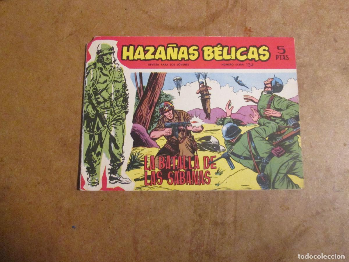 Tebeos: Haza&ntilde;as B&eacute;licas Extra Rojo n&uacute;mero 134 de 328, original ediciones toray 1958