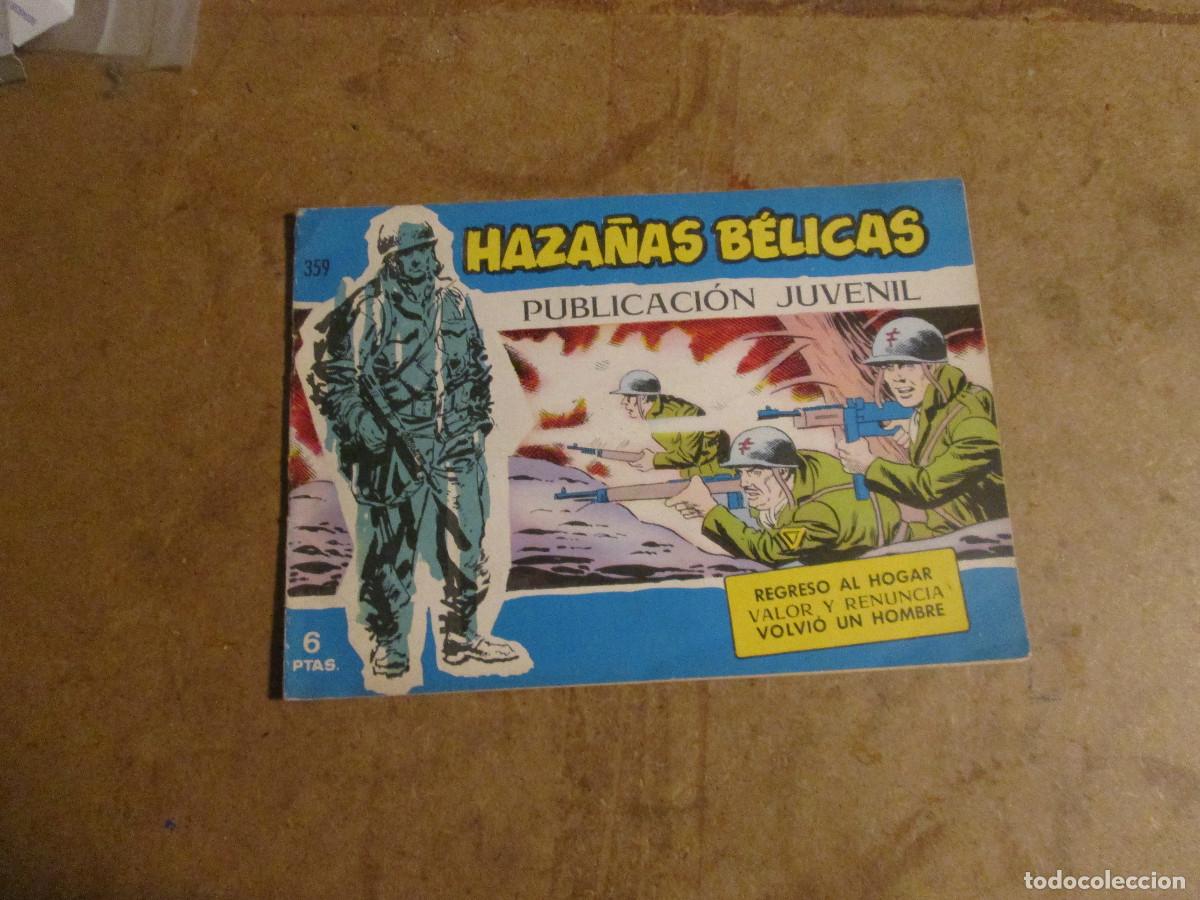 Tebeos: Haza&ntilde;as B&eacute;licas Extra Azul n&uacute;mero 359 de 370, original ediciones toray 1957