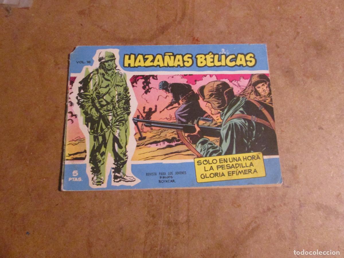 Tebeos: Haza&ntilde;as B&eacute;licas Extra Azul n&uacute;mero 76 de 370, original ediciones toray 1957