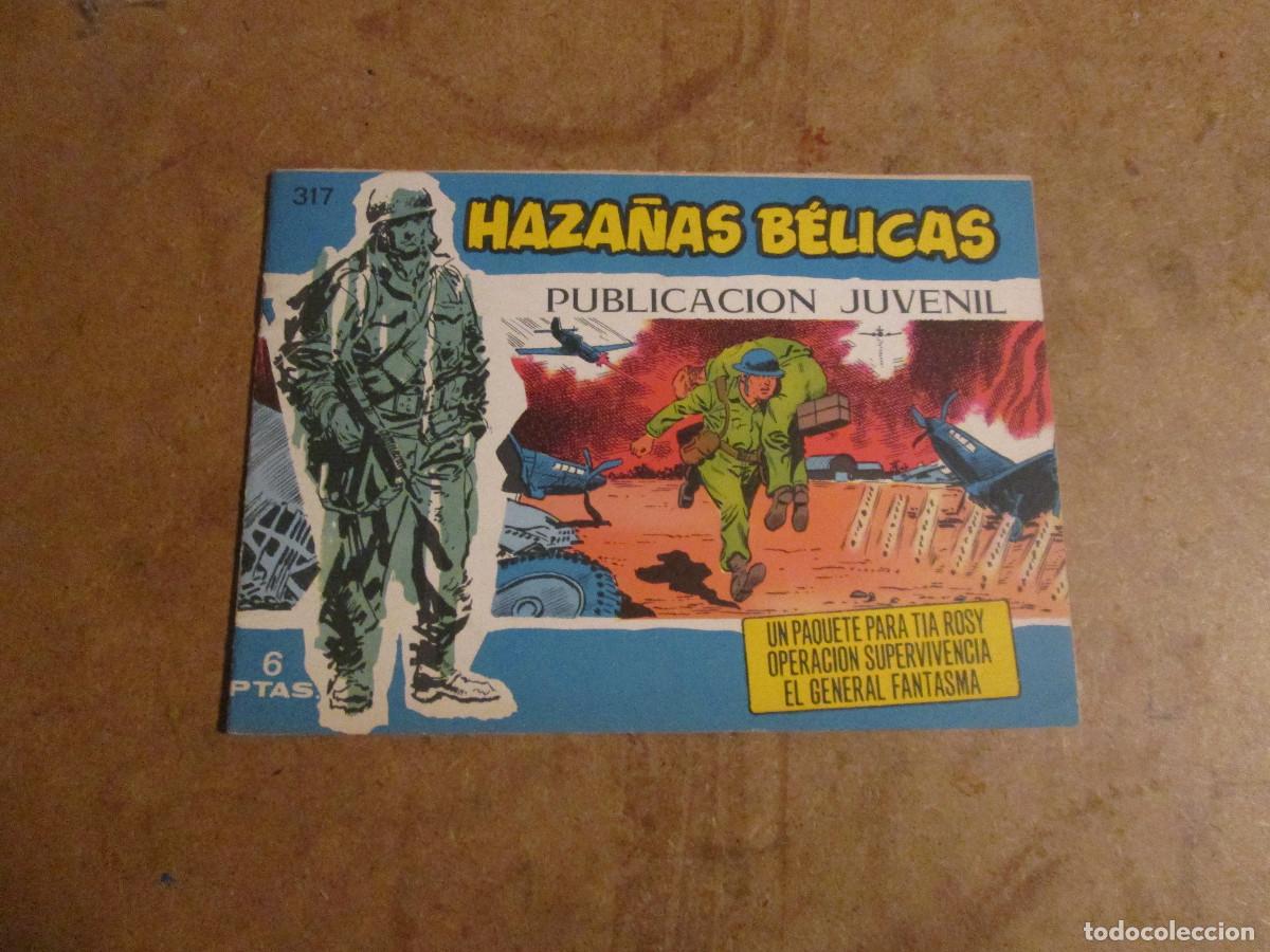 Tebeos: Haza&ntilde;as B&eacute;licas Extra Azul n&uacute;mero 317 de 370, original ediciones toray 1957