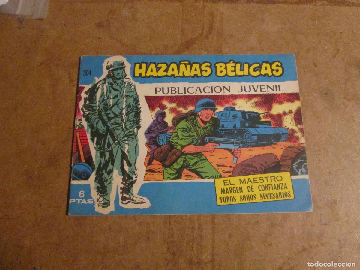 Tebeos: Haza&ntilde;as B&eacute;licas Extra Azul n&uacute;mero 304 de 370, original ediciones toray 1957