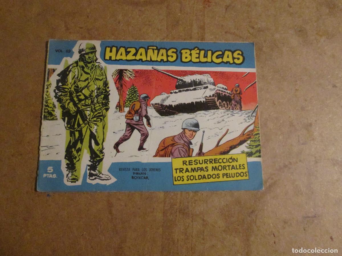 Tebeos: Haza&ntilde;as B&eacute;licas Extra Azul n&uacute;mero 69 de 370, original ediciones toray 1957