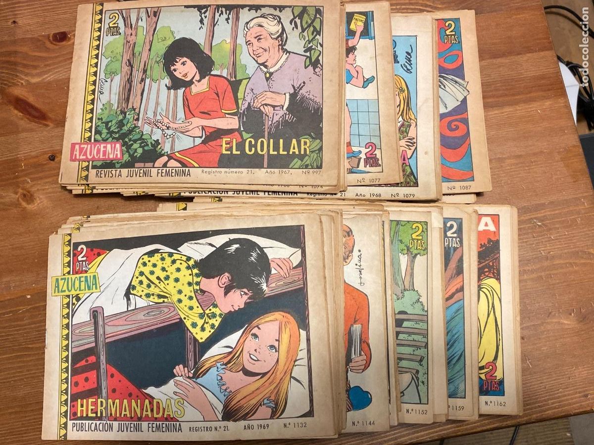 Tebeos: AZUCENA REVISTA JUVENIL FEMENINA 95 EJEMPARES ENTRE N&ordm; 997 Y 1214. A&Ntilde;OS 1967 - 1971