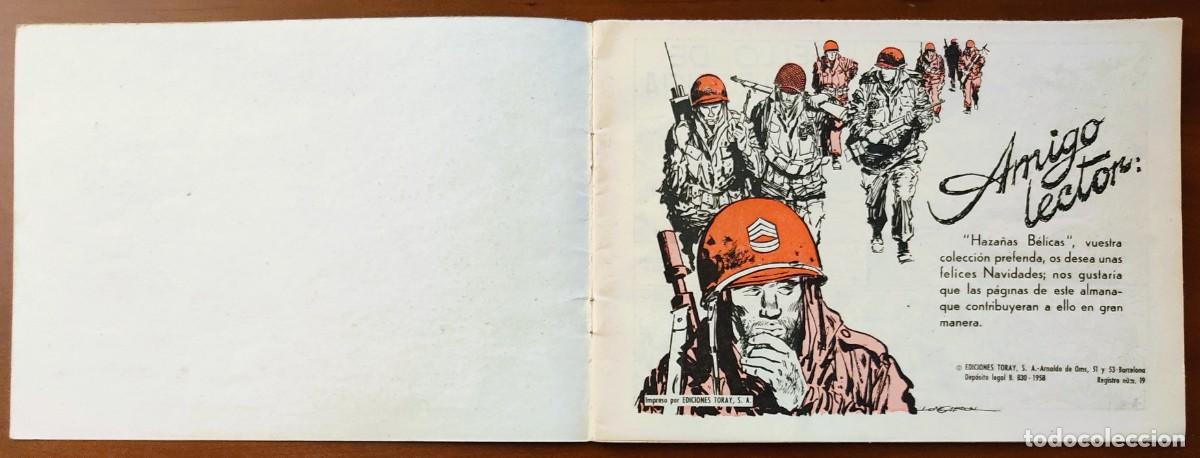 Tebeos: HAZA&Ntilde;AS B&Eacute;LICAS ALMANAQUE 1960 - EDICIONES TORAY - Foto 3