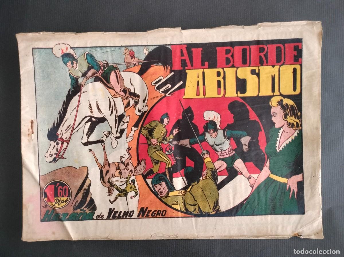 Tebeos: YELMO NEGRO N&ordm; 3 - AL BORDE DEL ABISMO - ORIGINAL TORAY 1947 MUY DIFICIL!!!