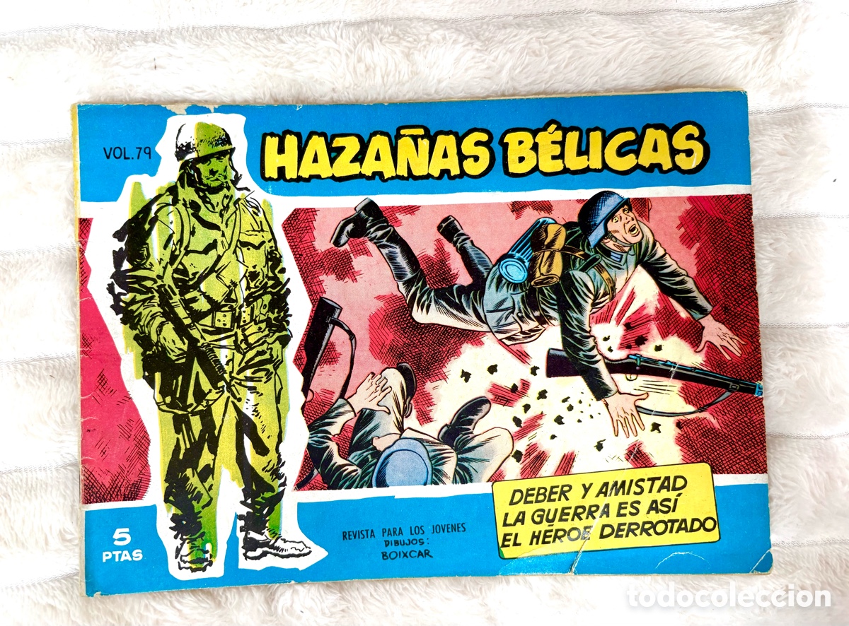 Tebeos: ebeo Haza&ntilde;as B&eacute;licas Vol. 79 (1958) con Interior Colecci&oacute;n Golondrina