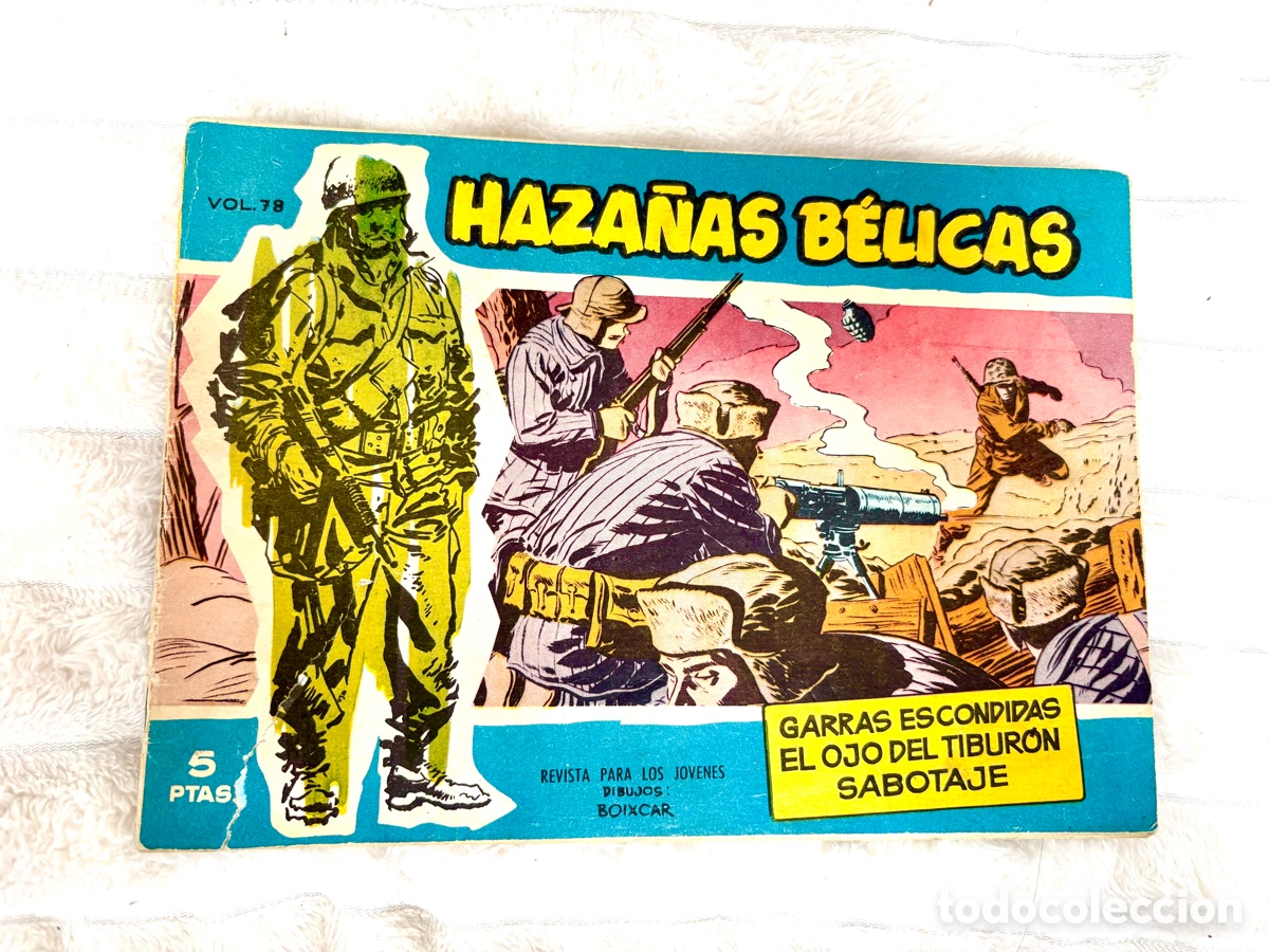 Tebeos: Tebeo Haza&ntilde;as B&eacute;licas Vol. 78 - Ediciones Toray - Dibujos de Boixcar (1958)