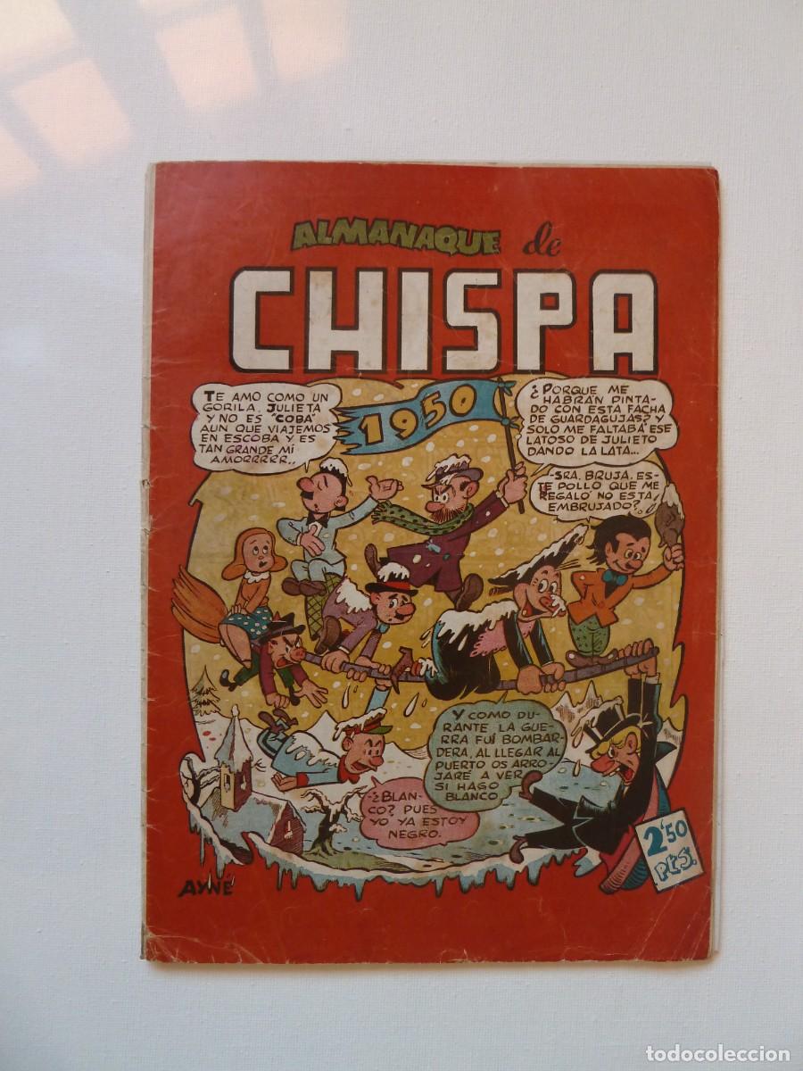 Tebeos: ALMANAQUE CHISPA 1950 , ED. TORAY, ORIGINAL, IRANZO - Foto 1