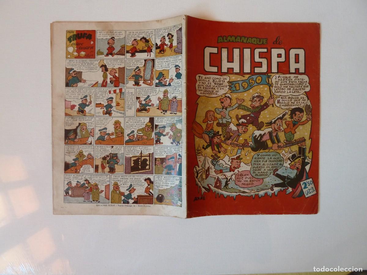 Tebeos: ALMANAQUE CHISPA 1950 , ED. TORAY, ORIGINAL, IRANZO - Foto 14