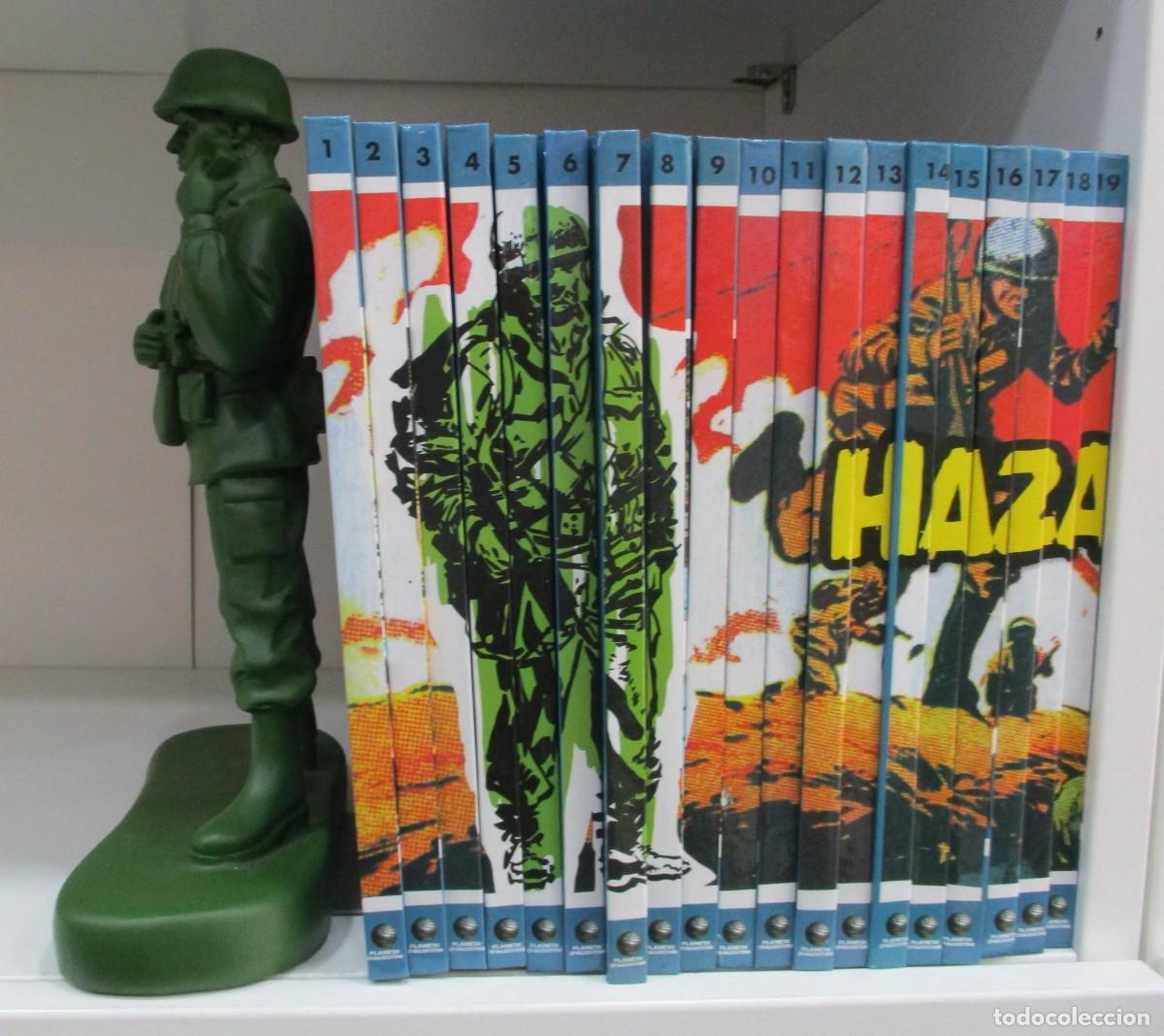 Tebeos: COLECCION COMPLETA HAZA&Ntilde;AS BELICAS 75 TOMOS - PERFECTO ESTADO INCLUYE SOLDADO SUJETA LIBROS