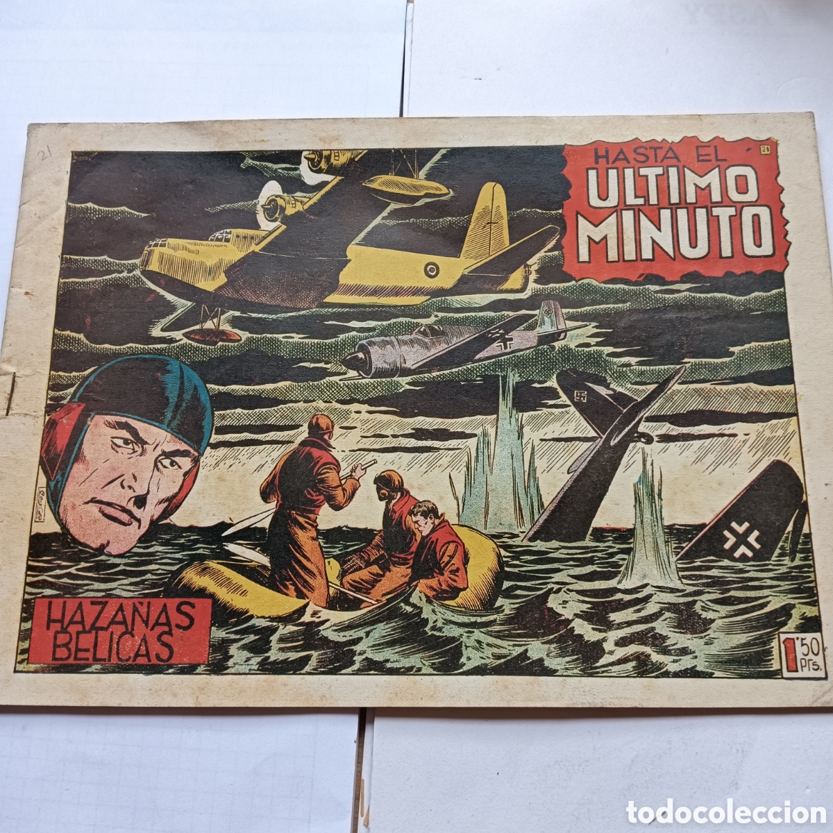 Tebeos: HAZA&Ntilde;AS BELICAS NUM 21 2SERIE ORIGINAL 1950 EDI. TORAY