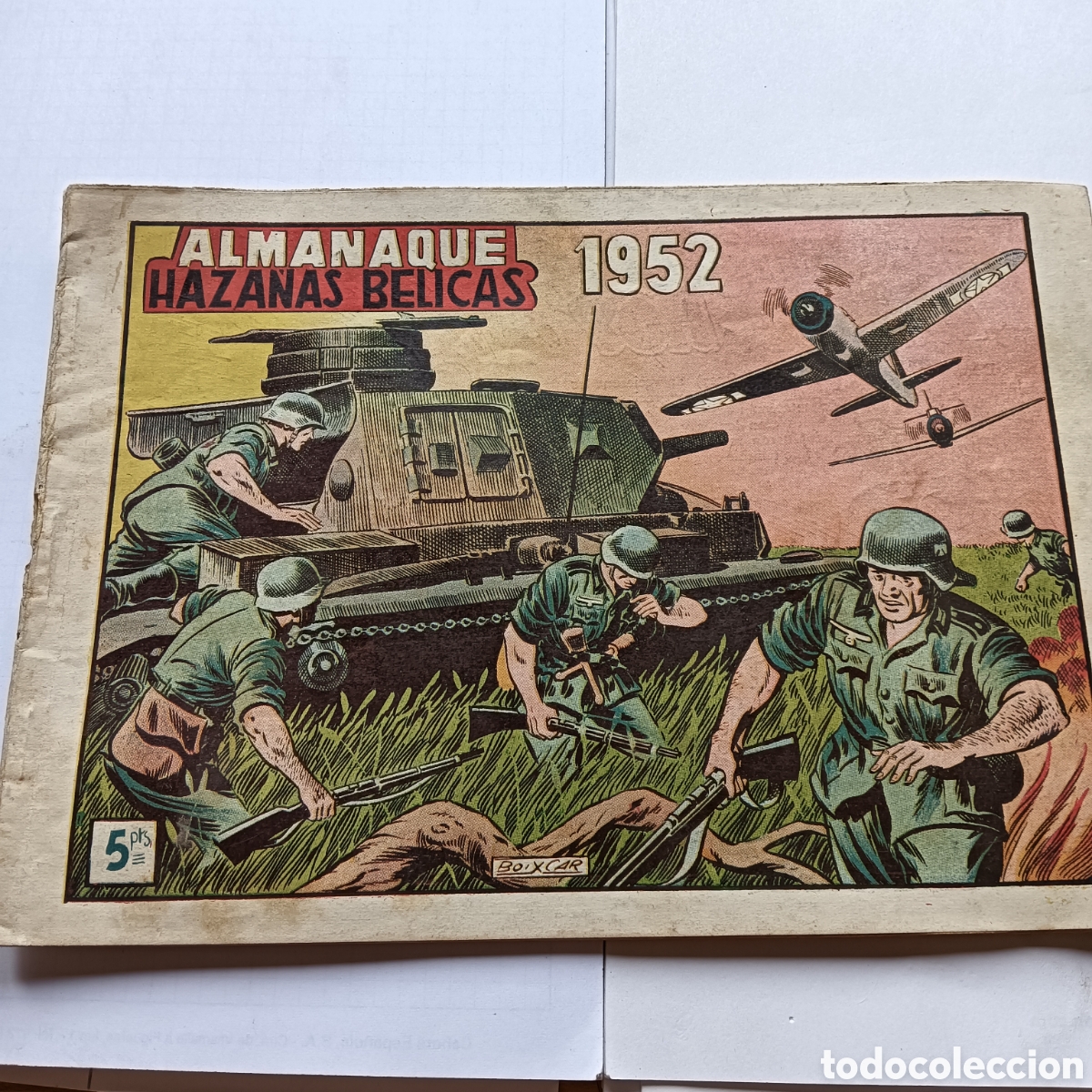 Tebeos: HAZA&Ntilde;AS BELICAS ALMANAQUE 1952 ORIGINAL EDI.TORAY
