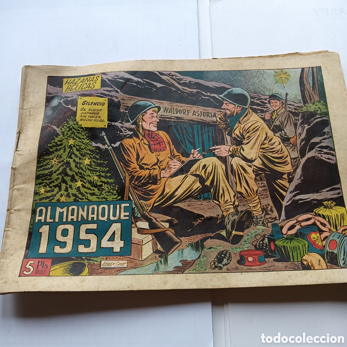 Tebeos: HAZA&Ntilde;AS BELICAS ALMANAQUE 1954 ORIGINAL EDI.TORAY
