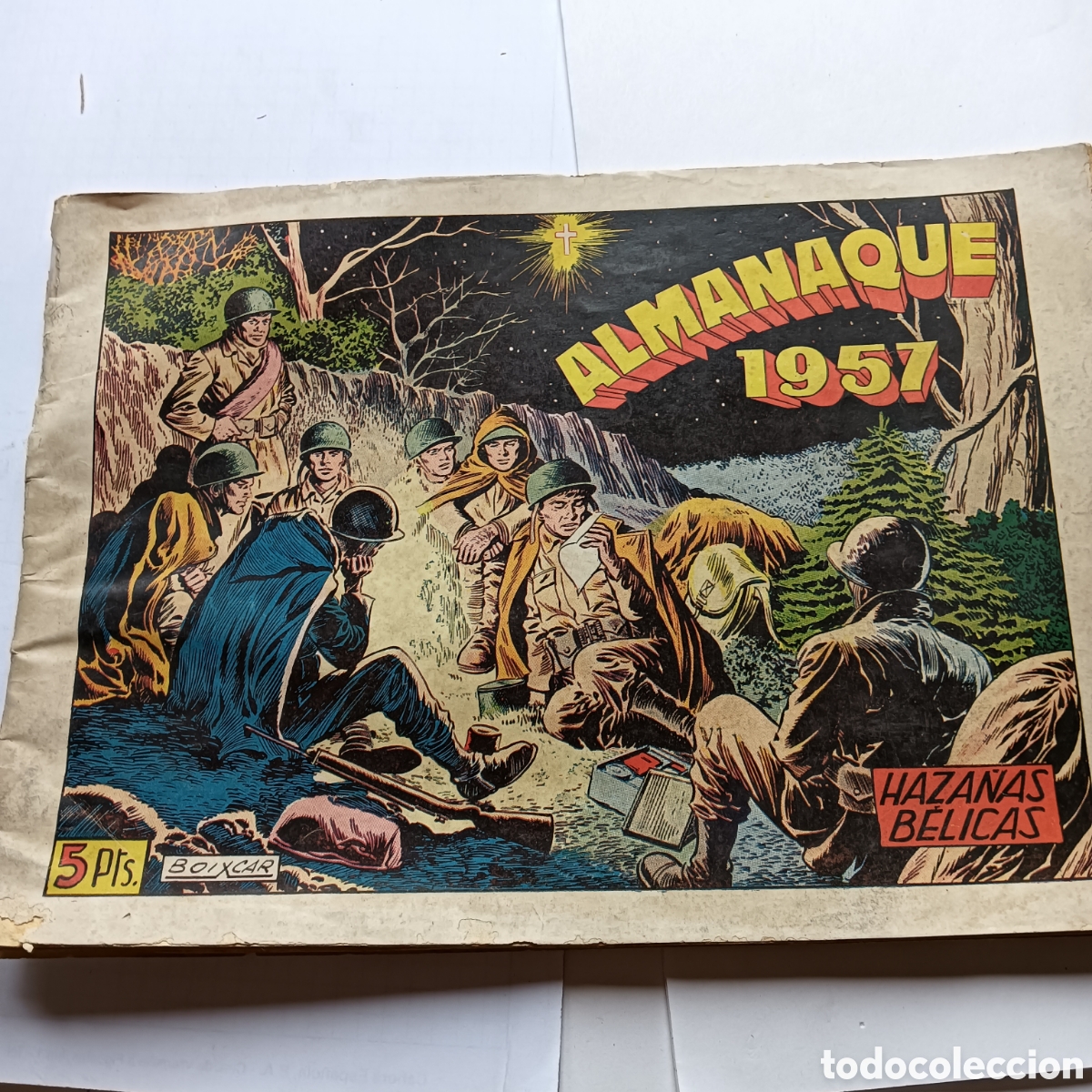 Tebeos: HAZA&Ntilde;AS BELICAS ALMANAQUE 1957 ORIGINAL EDI.TORAY