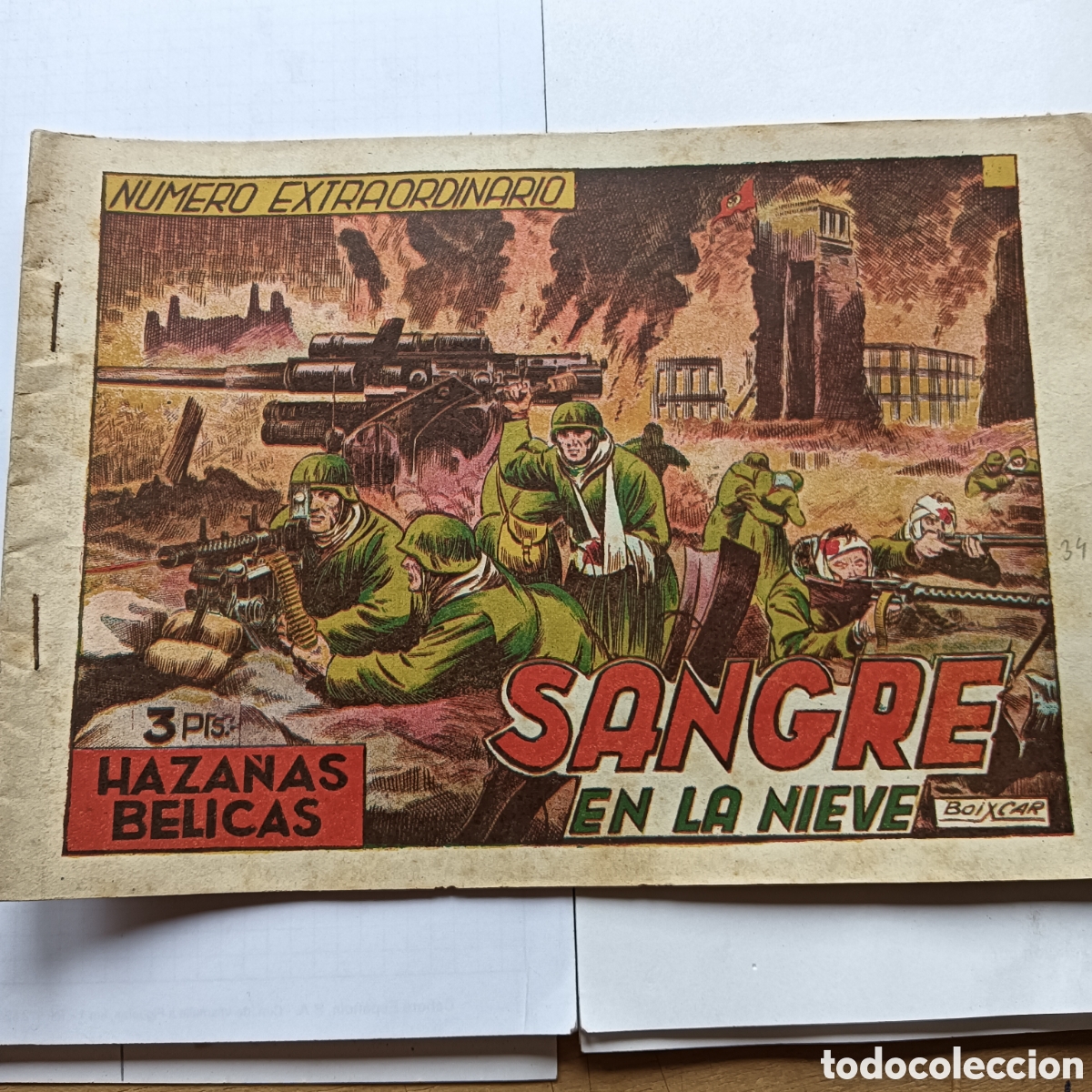 Tebeos: HAZA&Ntilde;AS BELICAS NUM 34 EXTRA 2SERIE ORIGINAL 1950 EDI.TORAY