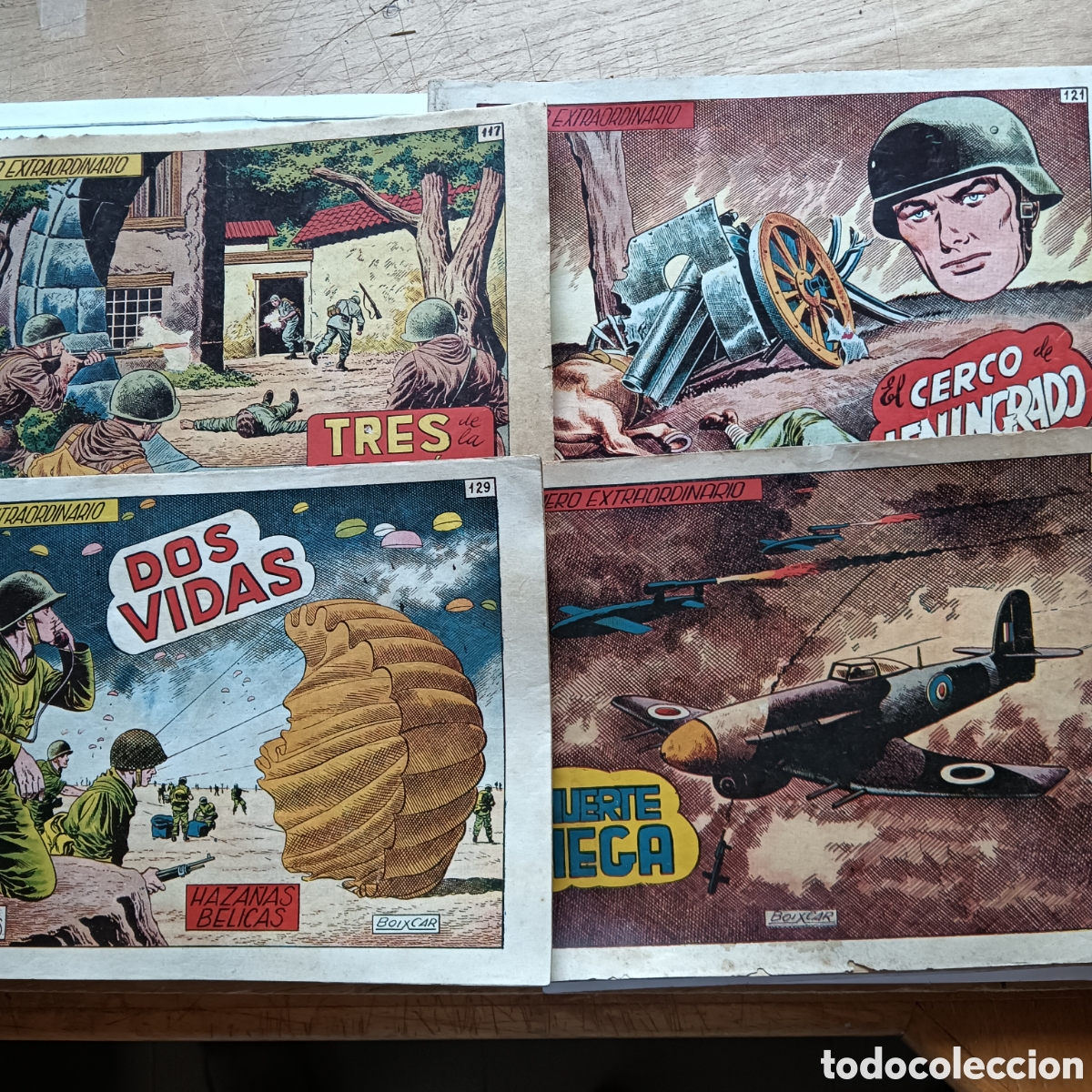 Tebeos: HAZA&Ntilde;AS BELICAS NUM 117-121-129-133 EXTRAORDINARIO ORIGINAL 2SERIE EDI.TORAY
