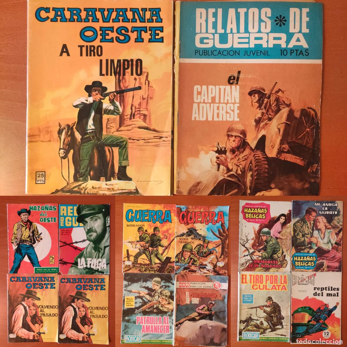Tebeos: Lote Caravana oeste, Boixcar, Haza&ntilde;as B&eacute;licas y variados Toray