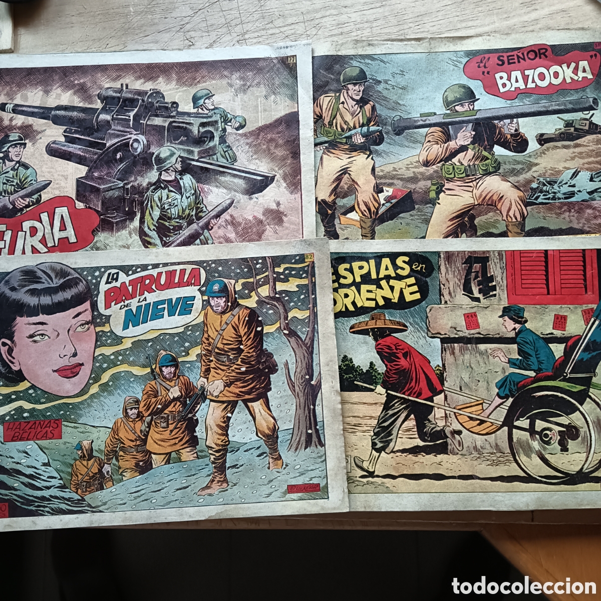 Tebeos: HAZA&Ntilde;AS BELICAS NUM 77-86-57-82 ,, 2SERIE ORIGINAL EDI.TORAY