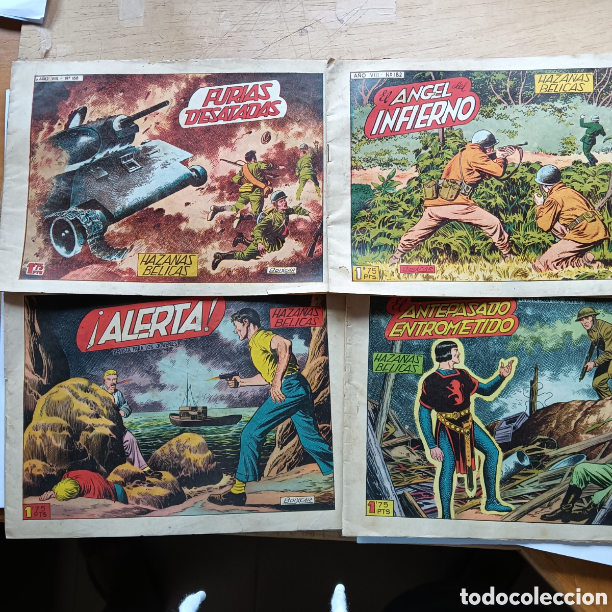 Tebeos: HAZA&Ntilde;AS BELICAS NUM 182-188-194-195- 2SERIE ORIGINAL TORAY