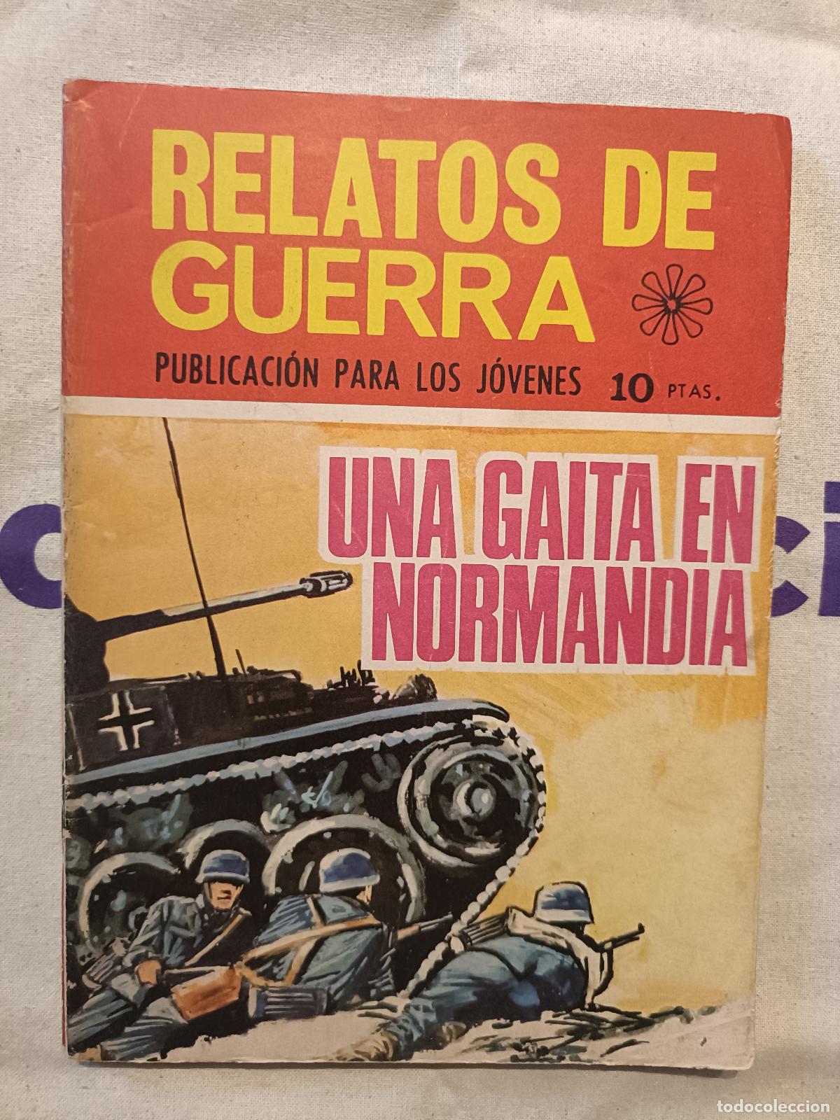 Giornalini: Relatos de Guerra - Una gaita en Normand&iacute;a, n&ordm; 191 - Ed. Toray 1970