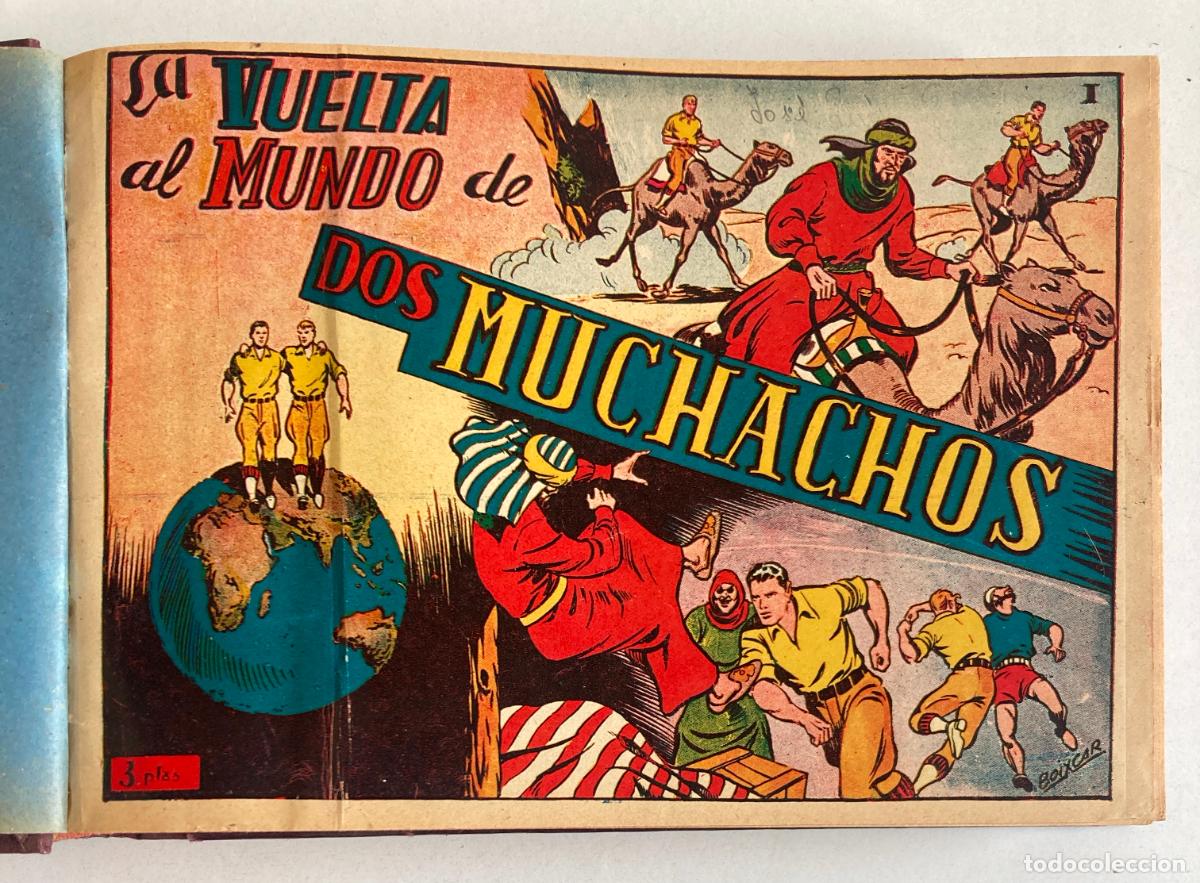 Comics: LA VUELTA AL MUNDO DE DOS MUCHACHOS, TORAY 1955, ORIGINAL - COMPLETA , ENCUADERNADOS
