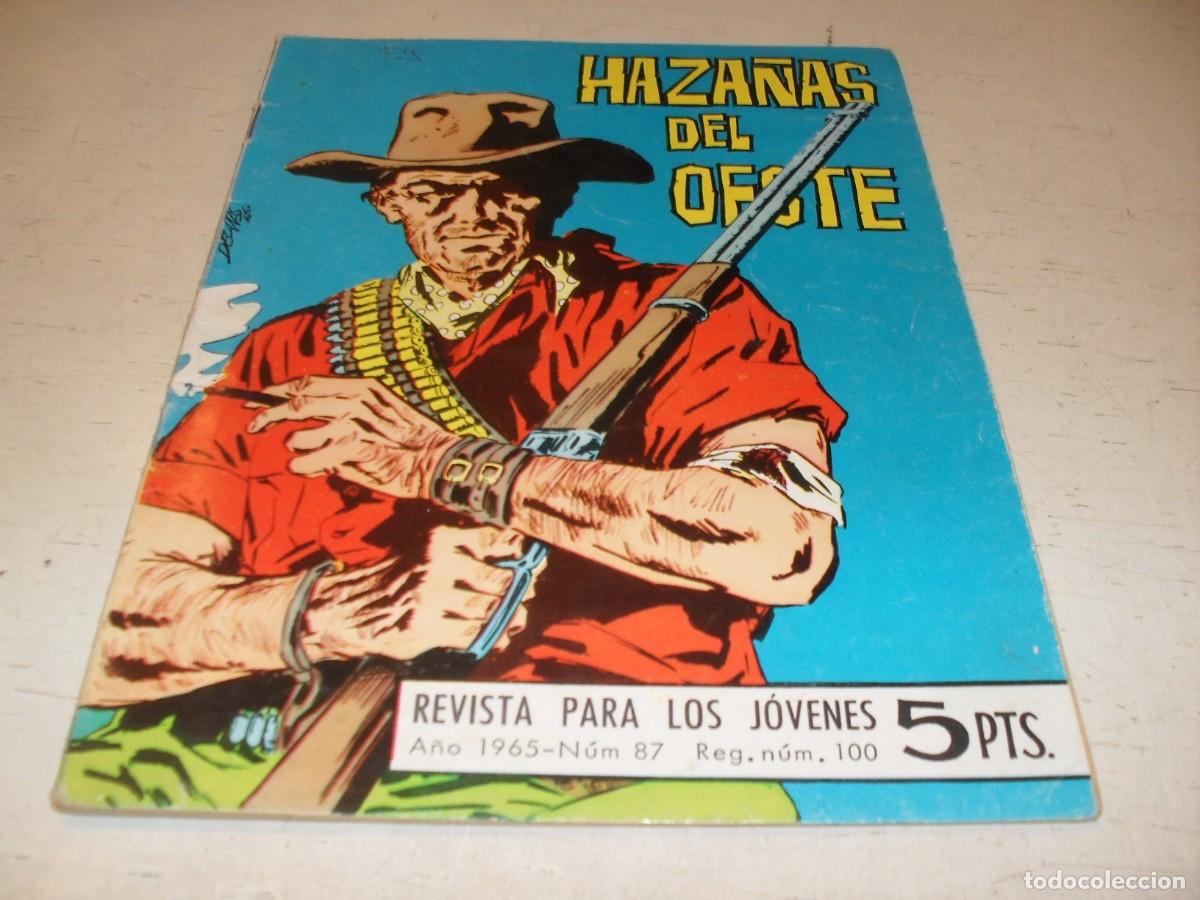 Tebeos: HAZA&Ntilde;AS DEL OESTE N&ordm; 87,DE 244,EL MESTIZO,MONICA VITTI EN CONTRAPORTADA.TORAY,1962