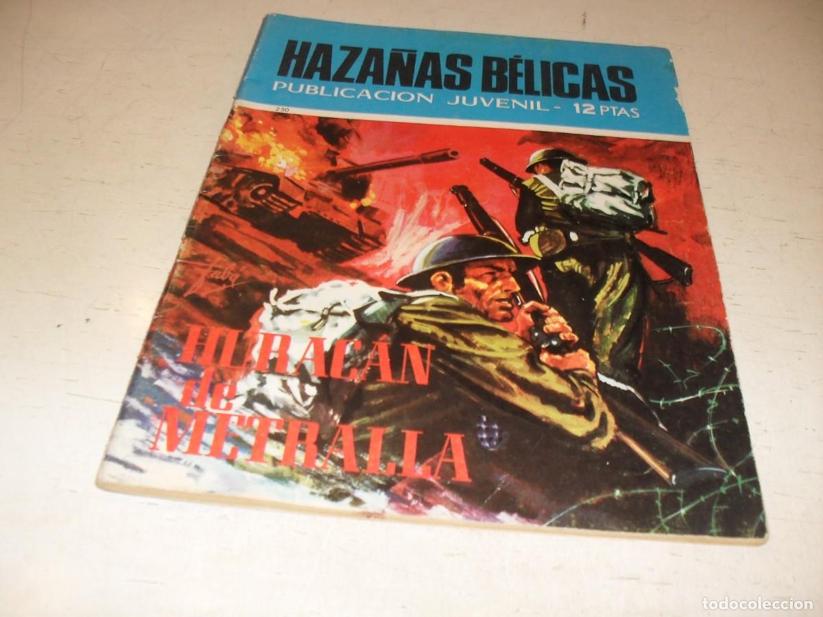 Tebeos: HAZA&Ntilde;AS BELICAS N&ordm; 250,ULTIMOS N&ordm;,DE 252,HURACAN DE METRALLA,DE A.GUERREROTORAY,1961