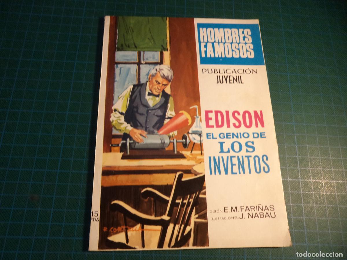 Tebeos: Hombres famosos. N&ordm; 5. Edison. Toray