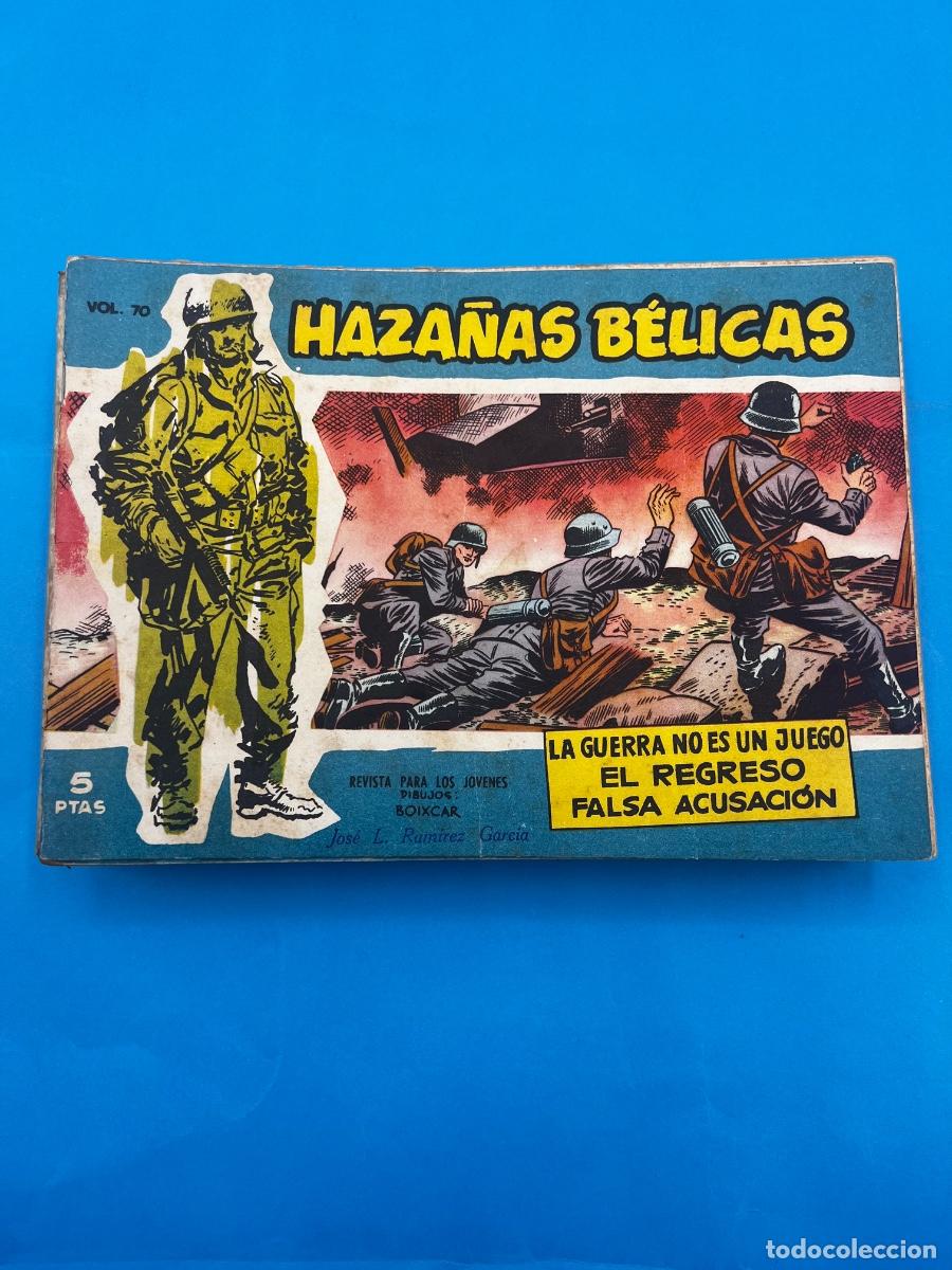 Tebeos: HAZA&Ntilde;AS B&Eacute;LICAS. VOL 70.LA GUERRA NO ES UN JUEGO. EL REGRESO FALSA ACUSACI&Oacute;N. EDICIONES TORAY.