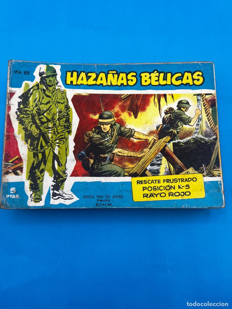 Tebeos: HAZA&Ntilde;AS B&Eacute;LICAS. VOL 63 .RESCATE FRUSTADO POSICI&Oacute;N K-5 RAYO ROJO. EDICIONES TORAY.