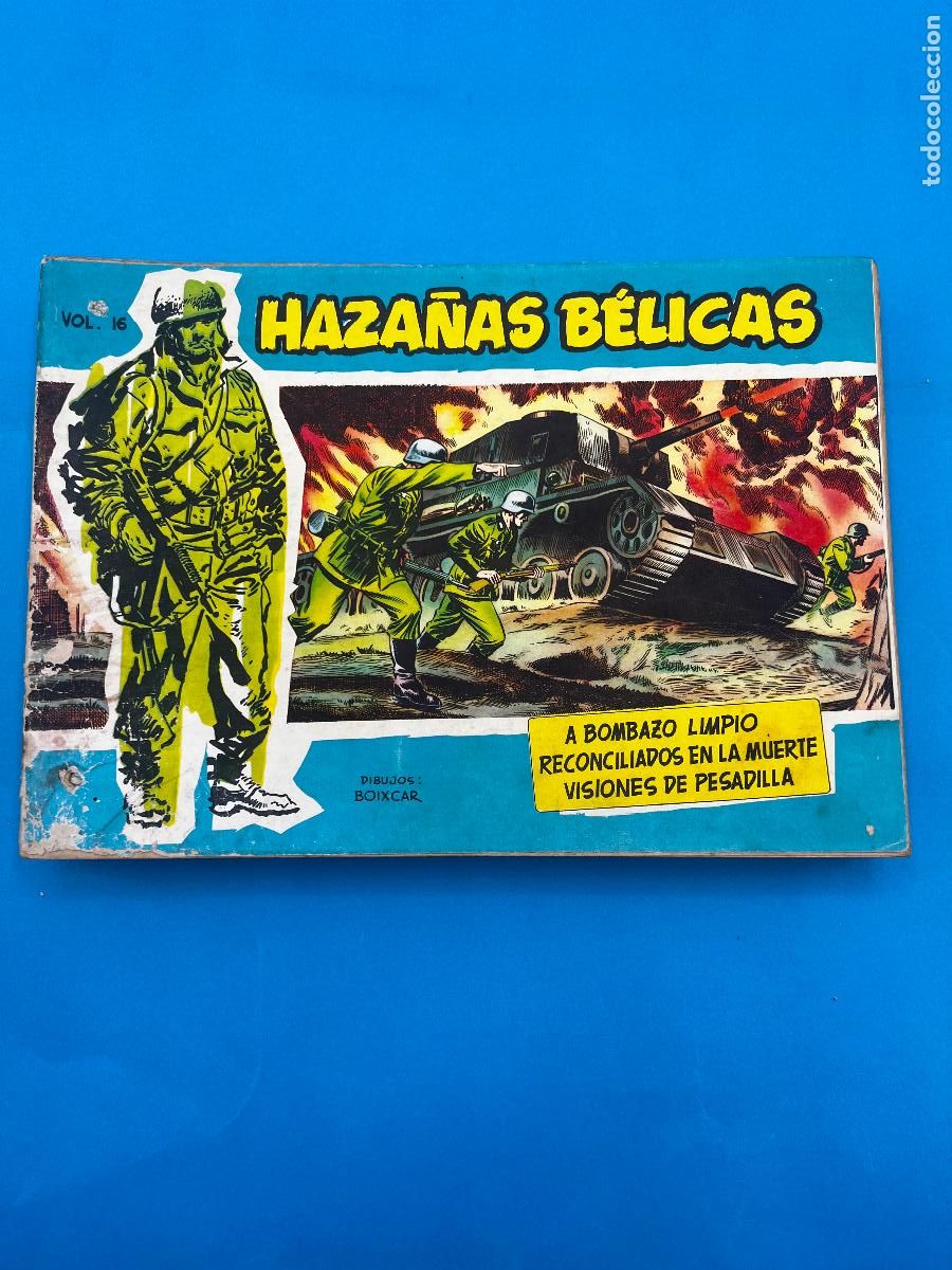 Tebeos: HAZA&Ntilde;AS BELICAS. VOLUMEN 16. A BOMBAZO LIMPIO. RECONCILIADOS EN LA MUERTE VISION DE PESADILLAS