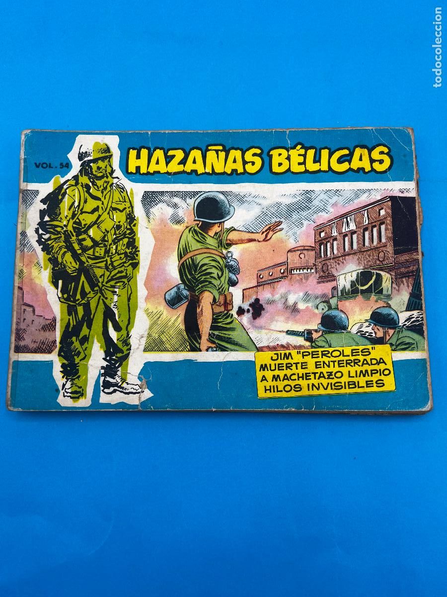 Tebeos: HAZA&Ntilde;AS BELICAS. VOLUMEN 54. JIM PEROLES MUERTE ENTERRADA A MACHETAZO LIMPIO. EDICIONES TORAY.