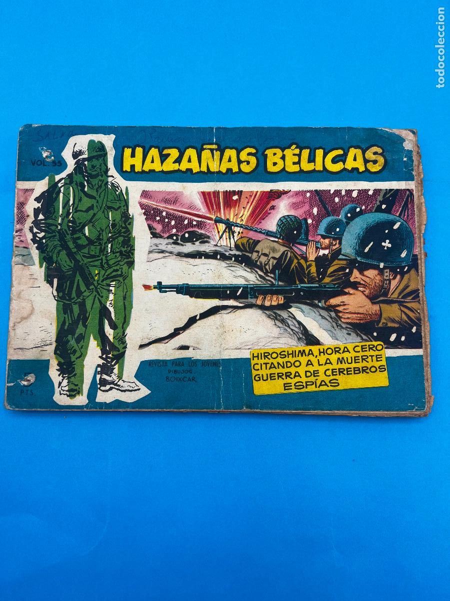 Tebeos: HAZA&Ntilde;AS BELICAS. VOLUMEN 55. HIROSHIMA, HORA CERO CITANDO A LA MUERTE GUERRA. EDICIONES TORAY.