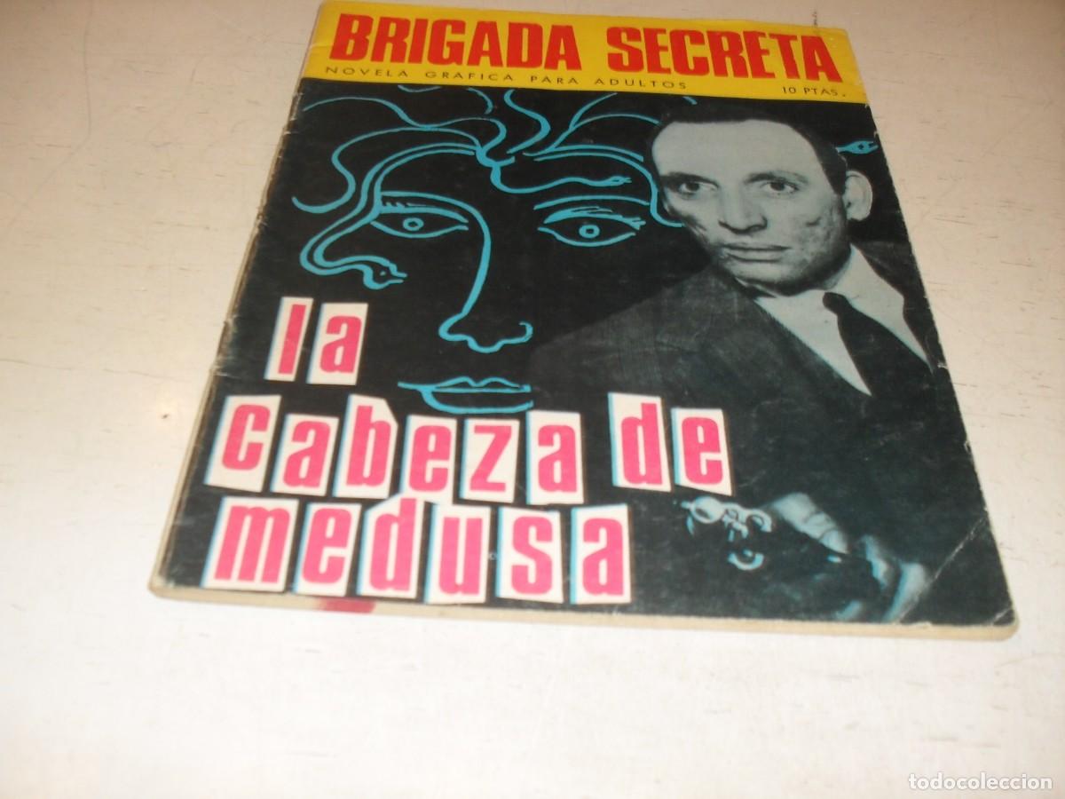 Tebeos: BRIGADA SECRETA N&ordm; 183,DE 192,LA CABEZA DE MEDUSA,DE JORGE NABAU,TORAY,1962