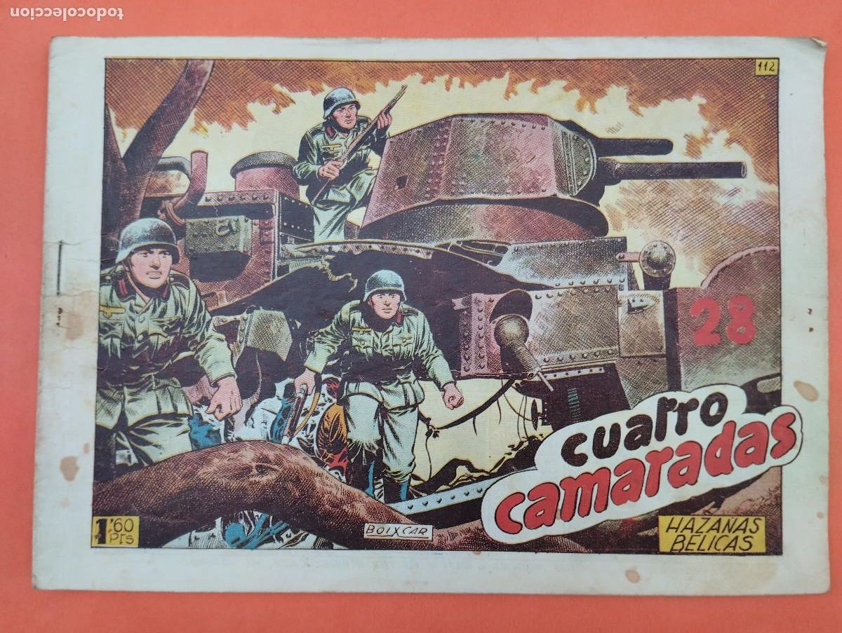 Tebeos: HAZA&Ntilde;AS BELICAS SEGUNDA SERIE N&ordm; 112 - CUATRO CAMARADAS - TORAY 1952 - ORIGINAL