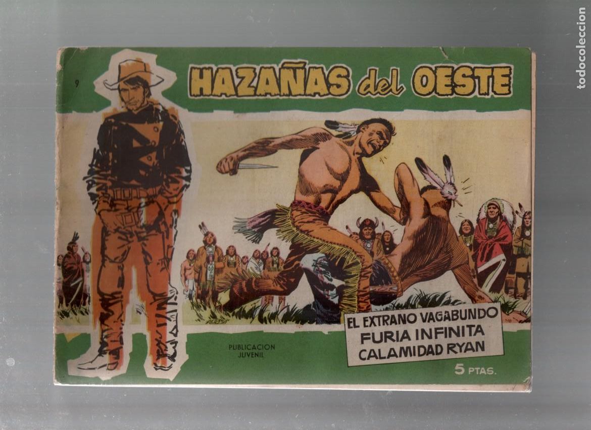 Tebeos: HAZA&Ntilde;AS DEL OESTE, N&ordm; 9. SERIE VERDE. EDICIONES TORAY 1959