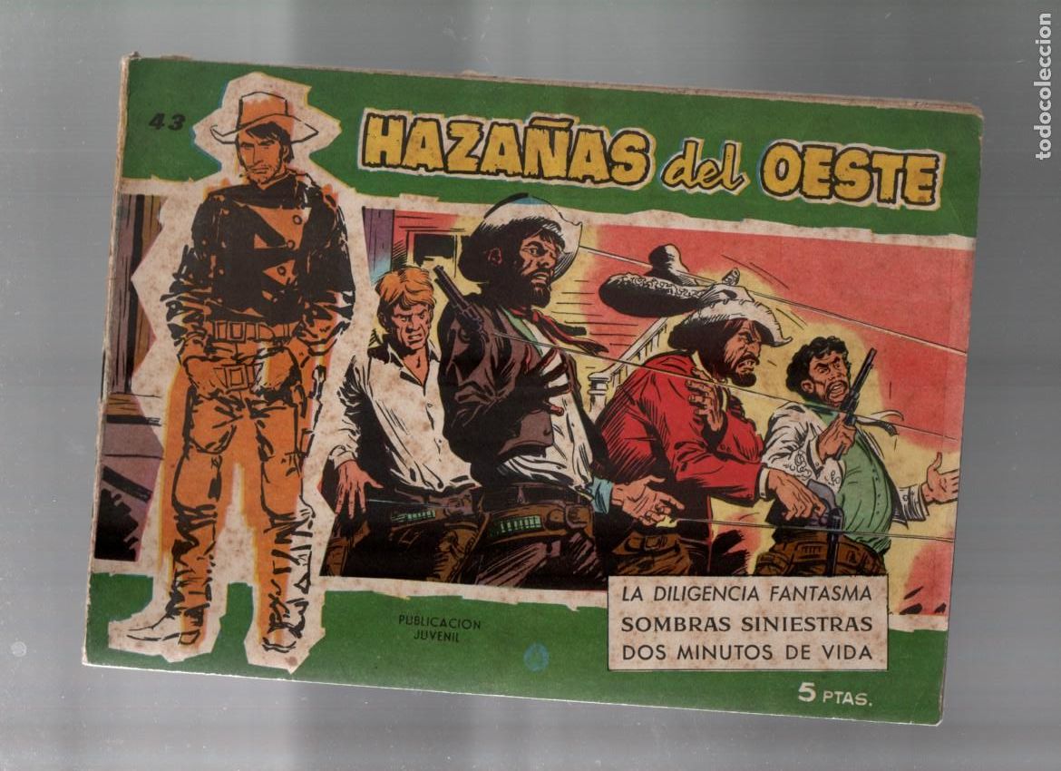 Tebeos: HAZA&Ntilde;AS DEL OESTE, N&ordm; 43. SERIE VERDE. EDICIONES TORAY 1959