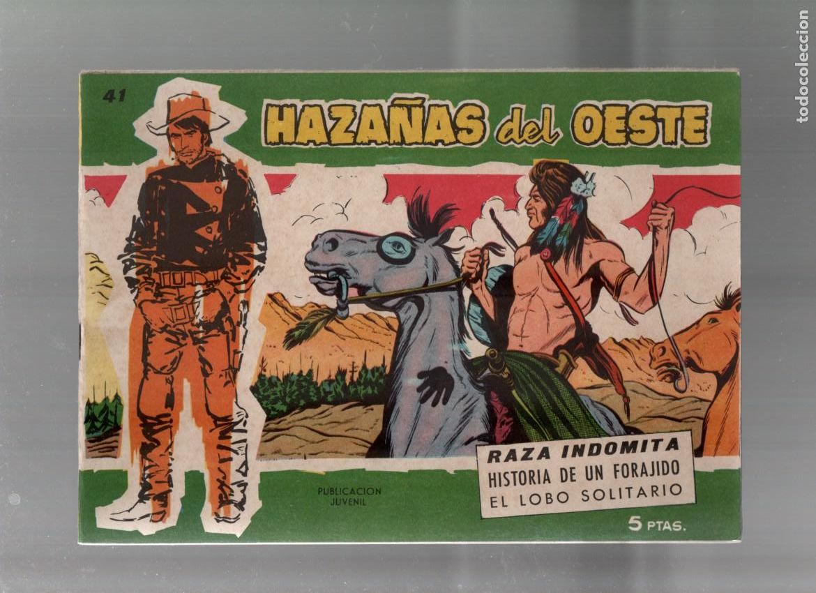 Tebeos: HAZA&Ntilde;AS DEL OESTE, N&ordm; 41. SERIE VERDE. EDICIONES TORAY 1959