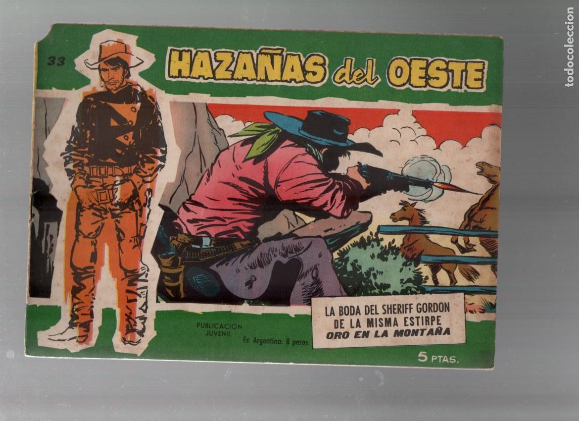 Tebeos: HAZA&Ntilde;AS DEL OESTE, N&ordm; 33. SERIE VERDE. EDICIONES TORAY 1959