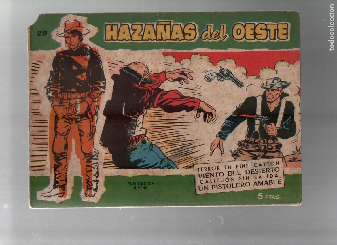 Tebeos: HAZA&Ntilde;AS DEL OESTE, N&ordm; 29. SERIE VERDE. EDICIONES TORAY 1959