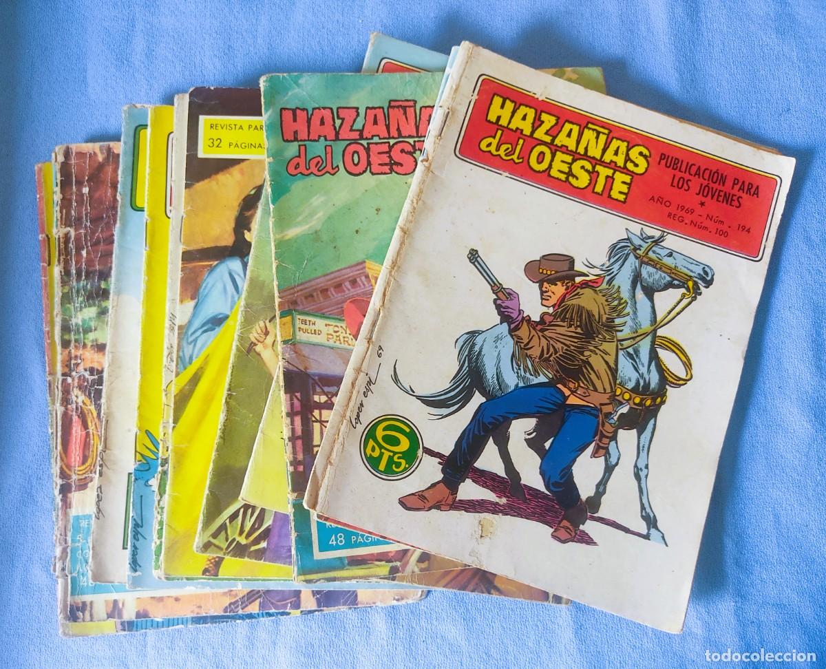 Tebeos: LOTE DE 11 EJEMPLARES ORIGINALES PUBLICACION PARA LOS JOVENES HAZA&Ntilde;AS DEL OESTE TORAY