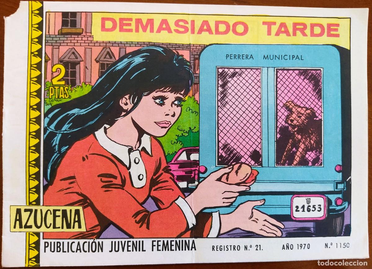 Livros de Banda Desenhada: COLECCI&Oacute;N AZUCENA N&ordm; 1150 - DEMASIADO TARDE - EDICIONES TORAY