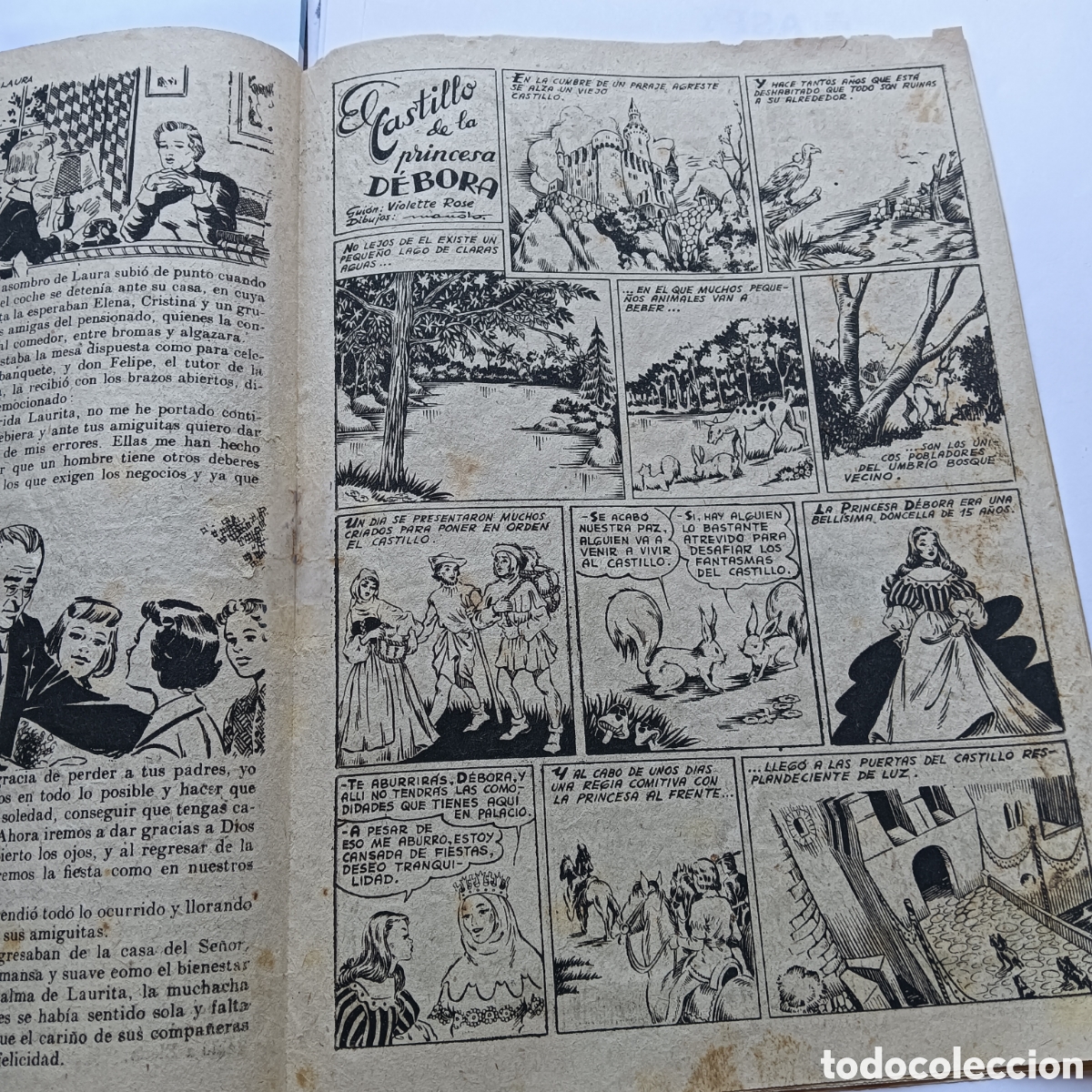 Tebeos: AZUCENA ALMANAQUE 1952 ORIGINAL EDI.TORAY - Foto 3