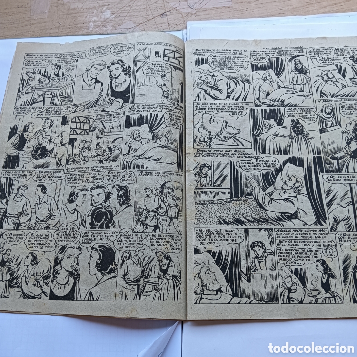 Tebeos: AZUCENA ALMANAQUE 1952 ORIGINAL EDI.TORAY - Foto 5